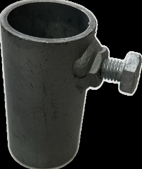 Låserør til 1" topprør på fanggitter med 10 x 20 mm bolt
