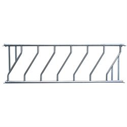 Skrågitter i 2" lengde: 3–6 m, høyde: 1,03 m