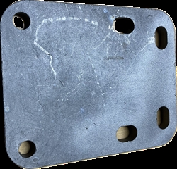 Rørfeste/Plate modell. 2½" x 1½" & 2" / 70x70 mm x 1½" & 2"