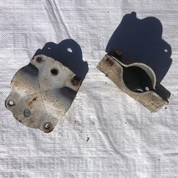 Brukte 1½" x 1½" T-klemmer til dobbeltrad fra Dan Egtved