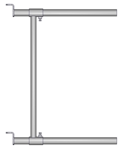 Forlengerdel t/fangfront, lengde: 75 cm. (Jourdain)