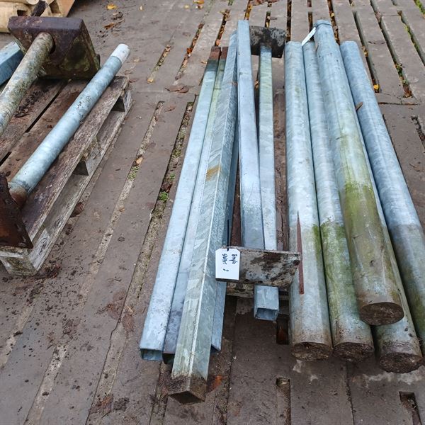 6 stk. brukte 60x60 stolper