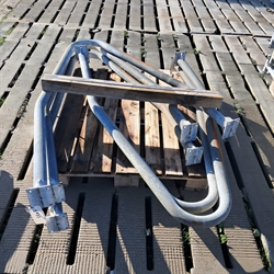 5 stk. brukte 2" sengebøyler lengde: 1,70 m Cc: 1,12 m S435