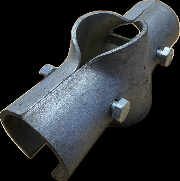 T-klemme dobbel 2"x2½"x2" 12x90 mm. bolt